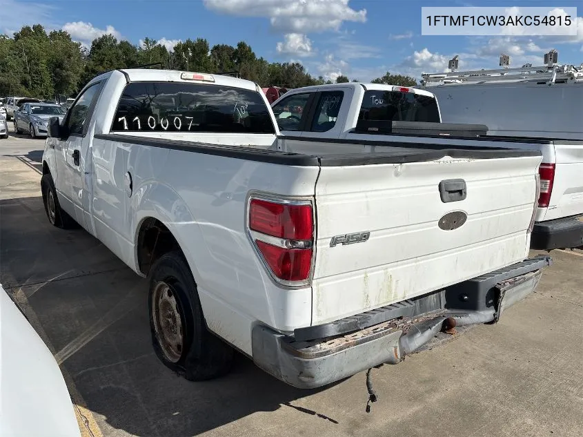 1FTMF1CW3AKC54815 2010 Ford F150