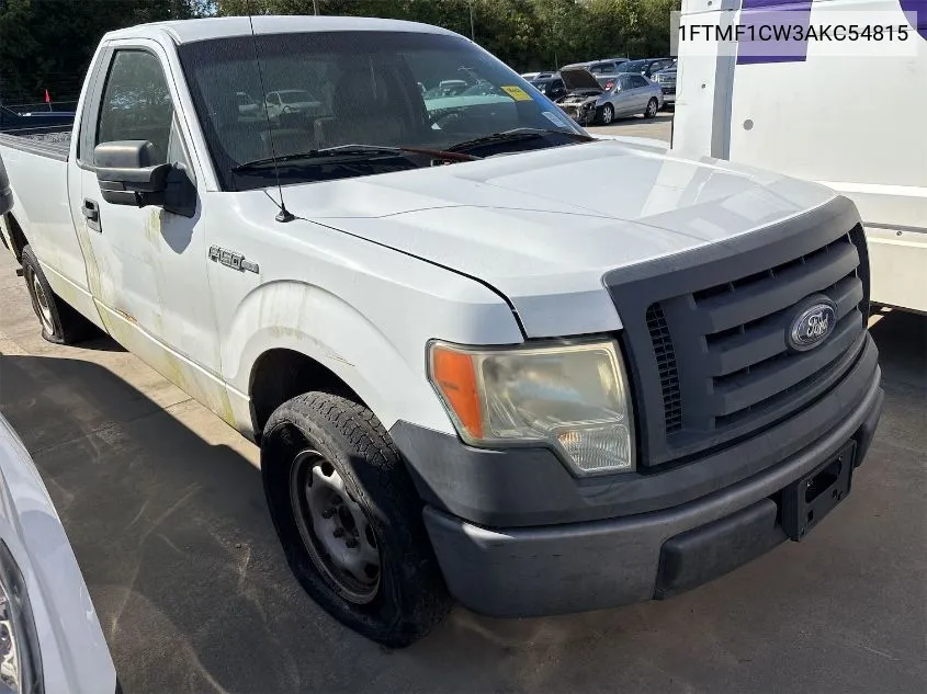 2010 Ford F150 VIN: 1FTMF1CW3AKC54815 Lot: 40560436