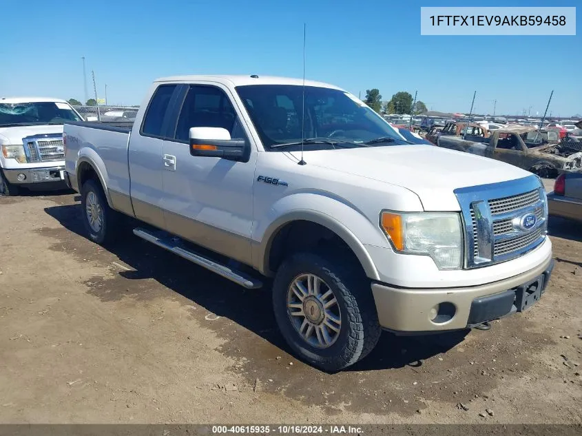 2010 Ford F-150 Fx4/Lariat/Xl/Xlt VIN: 1FTFX1EV9AKB59458 Lot: 40615935