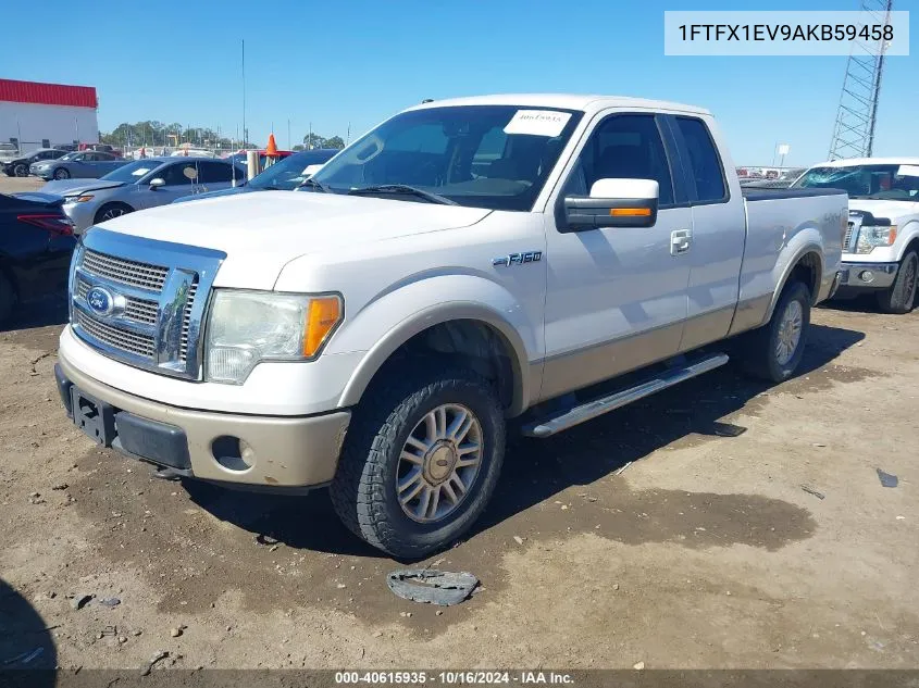 2010 Ford F-150 Fx4/Lariat/Xl/Xlt VIN: 1FTFX1EV9AKB59458 Lot: 40615935