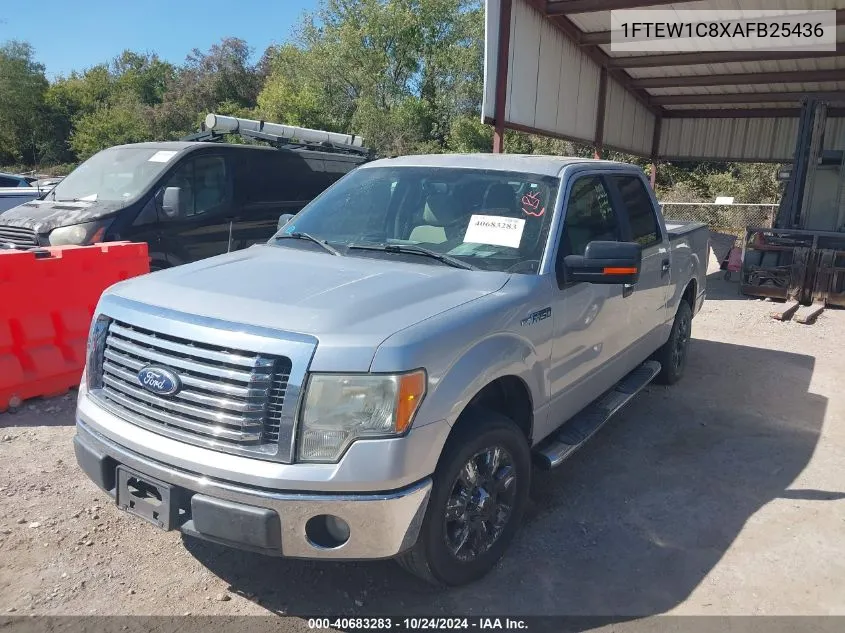 2010 Ford F-150 Xlt VIN: 1FTEW1C8XAFB25436 Lot: 40683283