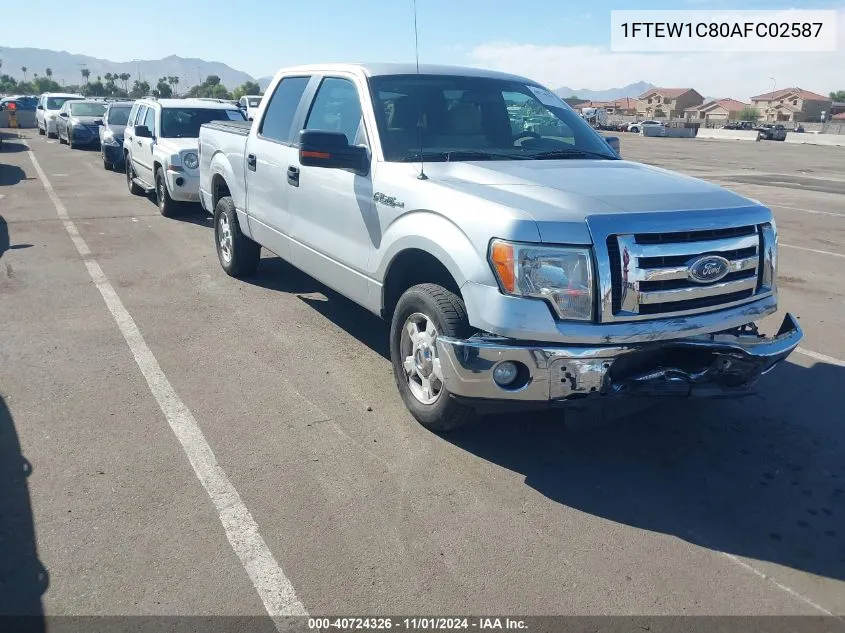 2010 Ford F-150 Fx2 Sport/Xl/Xlt VIN: 1FTEW1C80AFC02587 Lot: 40724326