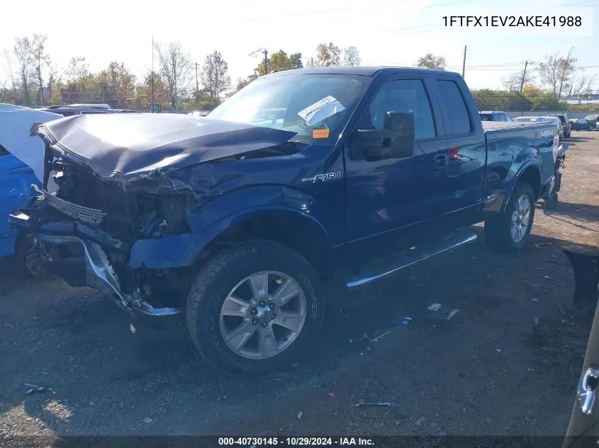 2010 Ford F-150 Fx4/Lariat/Xl/Xlt VIN: 1FTFX1EV2AKE41988 Lot: 40730145