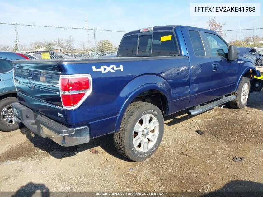 2010 Ford F-150 Fx4/Lariat/Xl/Xlt VIN: 1FTFX1EV2AKE41988 Lot: 40730145