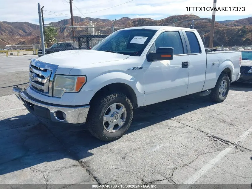 2010 Ford F-150 Fx2 Sport/Lariat/Xl/Xlt VIN: 1FTFX1CV6AKE17373 Lot: 40740739