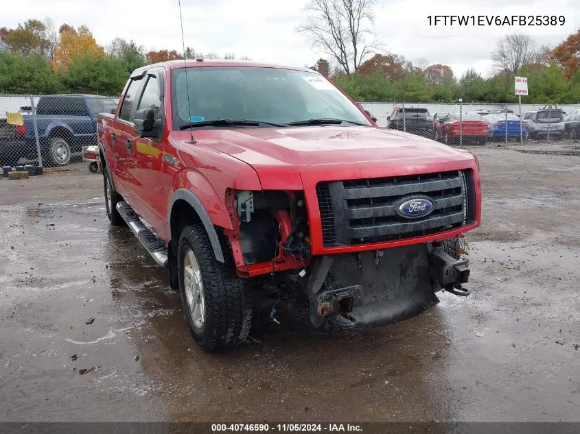 2010 Ford F-150 Fx4/Harley-Davidson/King Ranch/Lariat/Platinum/Xl/Xlt VIN: 1FTFW1EV6AFB25389 Lot: 40746590