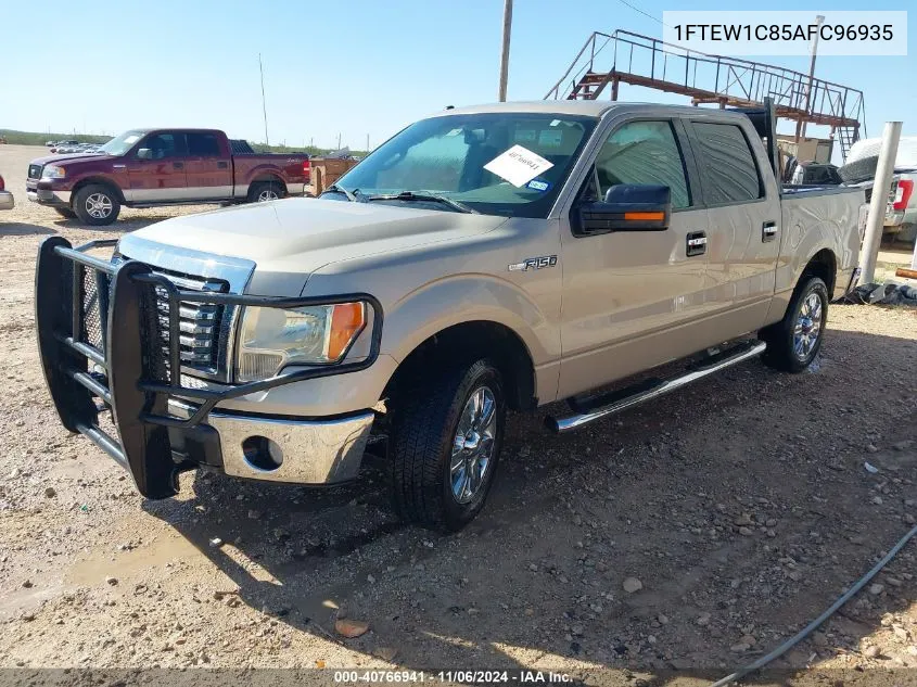 2010 Ford F-150 Fx2 Sport/Xl/Xlt VIN: 1FTEW1C85AFC96935 Lot: 40766941