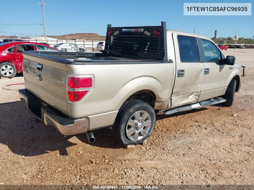 2010 Ford F-150 Fx2 Sport/Xl/Xlt VIN: 1FTEW1C85AFC96935 Lot: 40766941