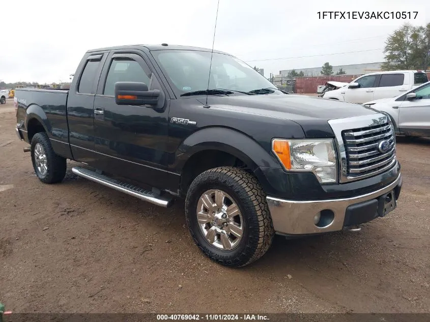 2010 Ford F-150 Fx4/Lariat/Xl/Xlt VIN: 1FTFX1EV3AKC10517 Lot: 40769042