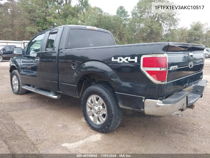 2010 Ford F-150 Fx4/Lariat/Xl/Xlt VIN: 1FTFX1EV3AKC10517 Lot: 40769042