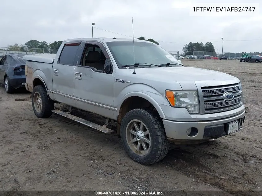 2010 Ford F-150 Platinum VIN: 1FTFW1EV1AFB24747 Lot: 40781428