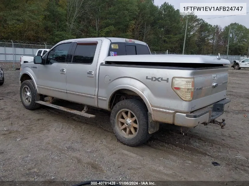 2010 Ford F-150 Platinum VIN: 1FTFW1EV1AFB24747 Lot: 40781428