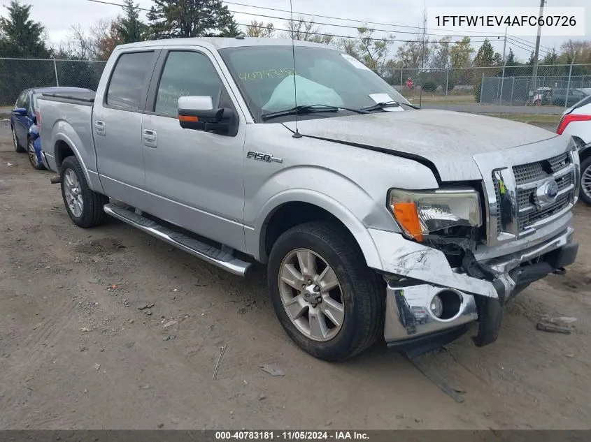 1FTFW1EV4AFC60726 2010 Ford F-150 Fx4/Harley-Davidson/King Ranch/Lariat/Platinum/Xl/Xlt