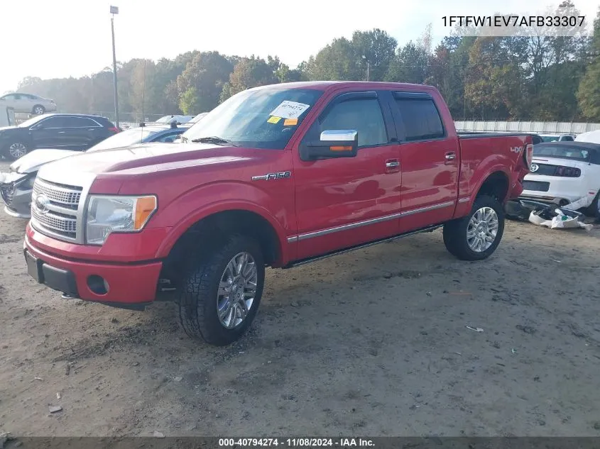 2010 Ford F-150 Fx4/Harley-Davidson/King Ranch/Lariat/Platinum/Xl/Xlt VIN: 1FTFW1EV7AFB33307 Lot: 40794274