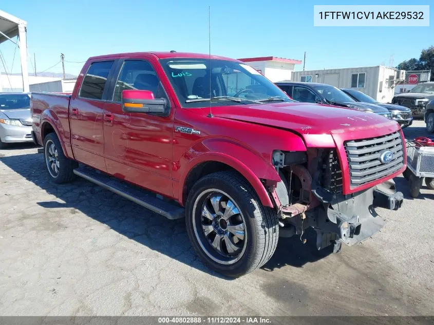 2010 Ford F-150 Fx2 Sport/Harley-Davidson/King Ranch/Lariat/Platinum/Xl/Xlt VIN: 1FTFW1CV1AKE29532 Lot: 40802888