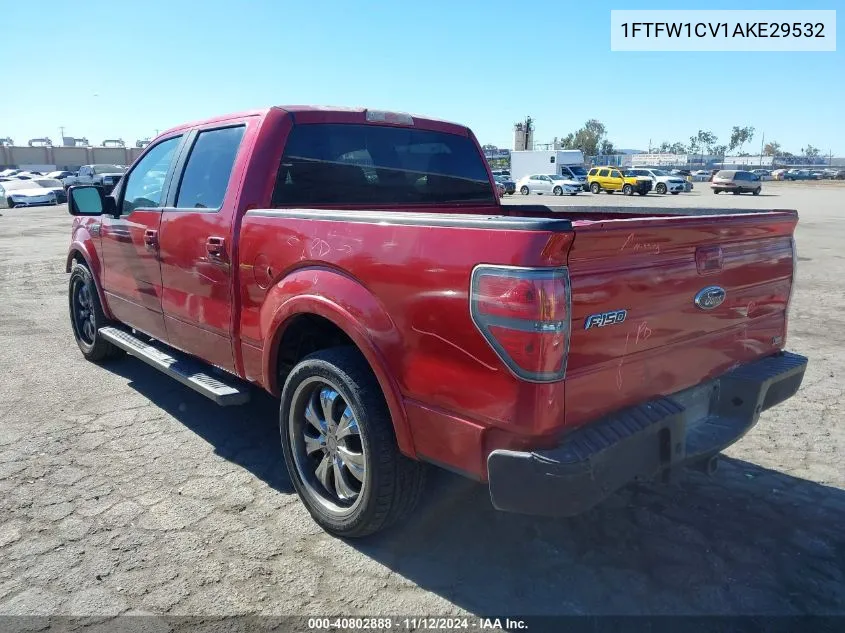 2010 Ford F-150 Fx2 Sport/Harley-Davidson/King Ranch/Lariat/Platinum/Xl/Xlt VIN: 1FTFW1CV1AKE29532 Lot: 40802888