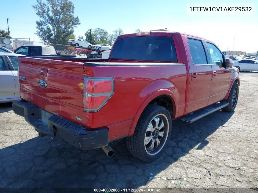 2010 Ford F-150 Fx2 Sport/Harley-Davidson/King Ranch/Lariat/Platinum/Xl/Xlt VIN: 1FTFW1CV1AKE29532 Lot: 40802888