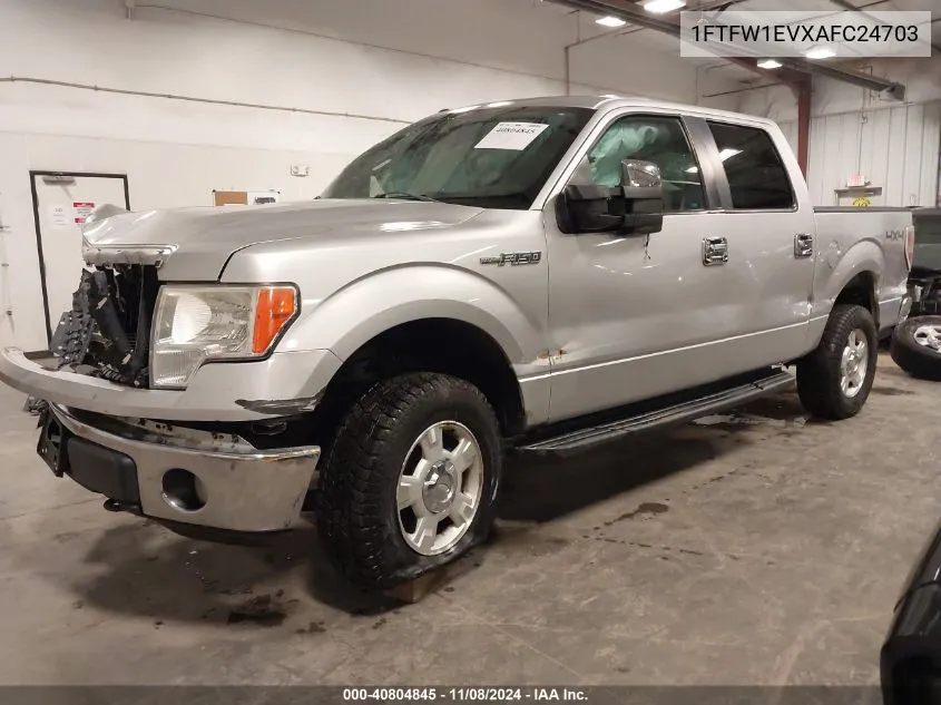 2010 Ford F-150 Fx4/Harley-Davidson/King Ranch/Lariat/Platinum/Xl/Xlt VIN: 1FTFW1EVXAFC24703 Lot: 40804845