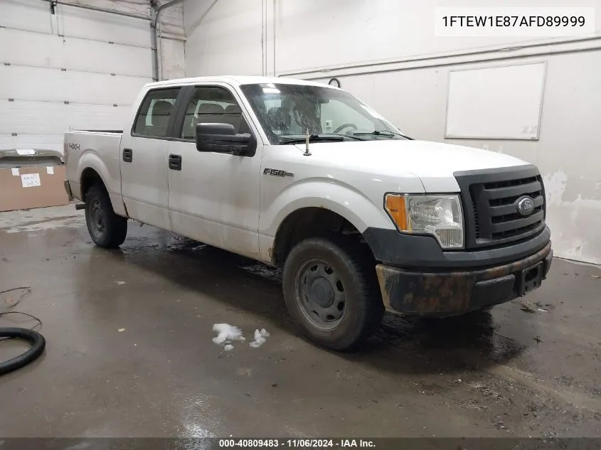 2010 Ford F-150 Xl/Xlt VIN: 1FTEW1E87AFD89999 Lot: 40809483