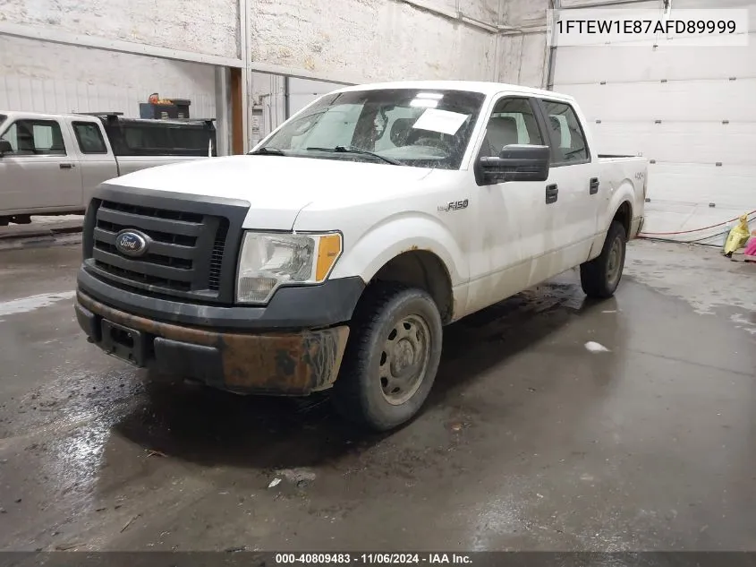 2010 Ford F-150 Xl/Xlt VIN: 1FTEW1E87AFD89999 Lot: 40809483