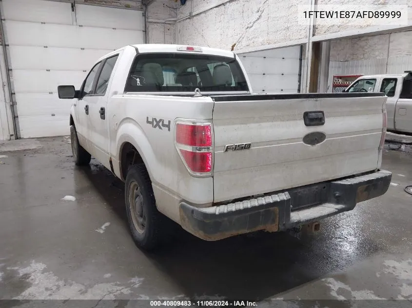 2010 Ford F-150 Xl/Xlt VIN: 1FTEW1E87AFD89999 Lot: 40809483