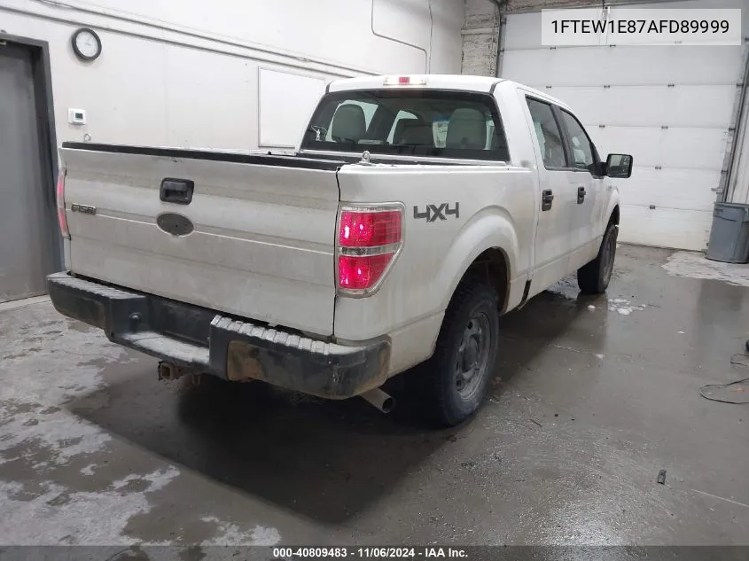 2010 Ford F-150 Xl/Xlt VIN: 1FTEW1E87AFD89999 Lot: 40809483