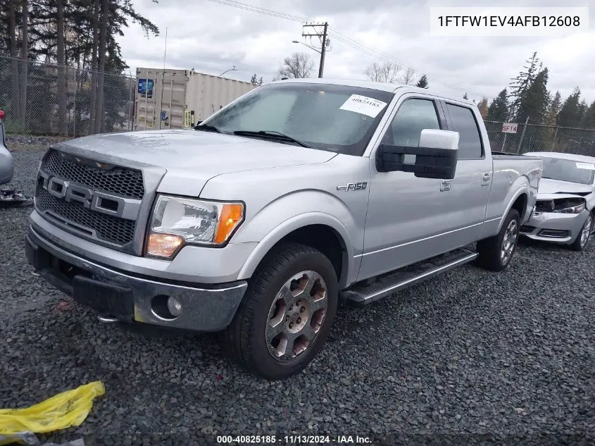 2010 Ford F-150 Fx4/Harley-Davidson/King Ranch/Lariat/Platinum/Xl/Xlt VIN: 1FTFW1EV4AFB12608 Lot: 40825185