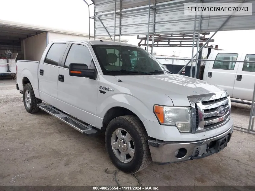 2010 Ford F150 Xlt VIN: 1FTEW1C89AFC70743 Lot: 40825554