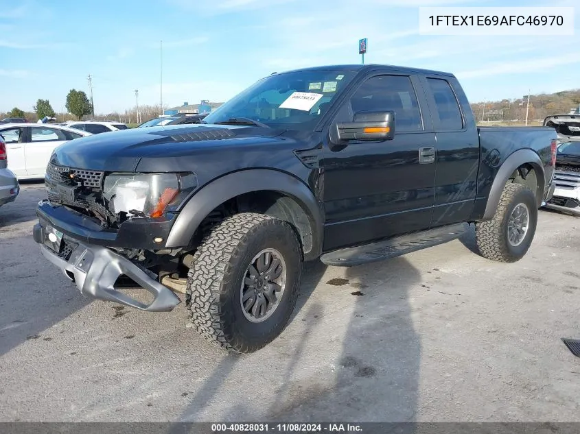 2010 Ford F-150 Svt Raptor VIN: 1FTEX1E69AFC46970 Lot: 40828031