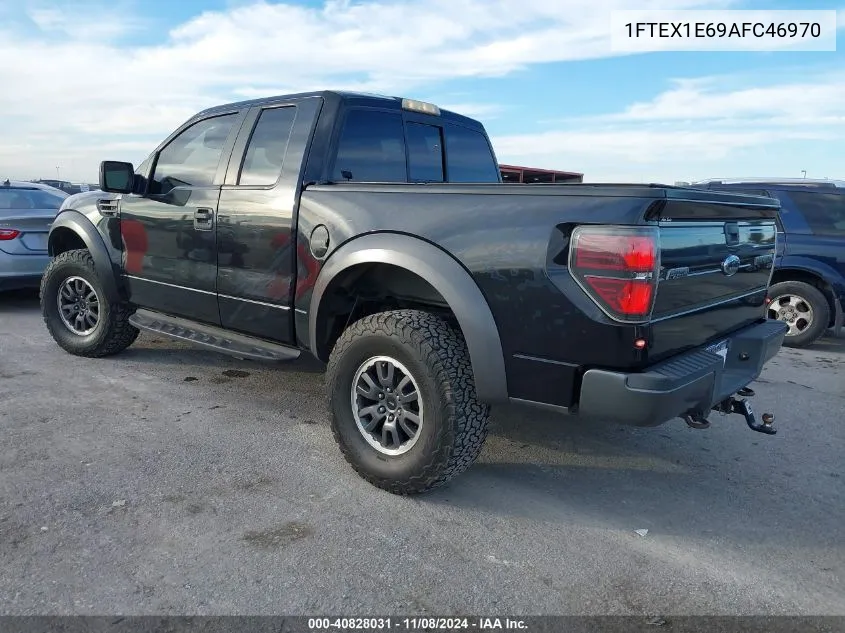 2010 Ford F-150 Svt Raptor VIN: 1FTEX1E69AFC46970 Lot: 40828031