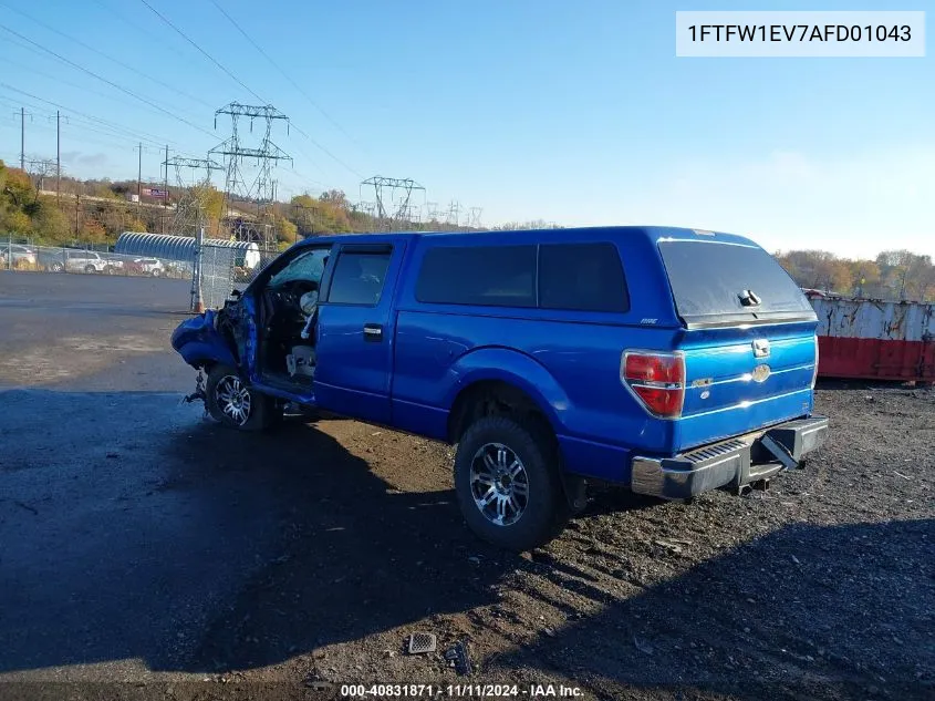 2010 Ford F-150 Fx4/Harley-Davidson/King Ranch/Lariat/Platinum/Xl/Xlt VIN: 1FTFW1EV7AFD01043 Lot: 40831871