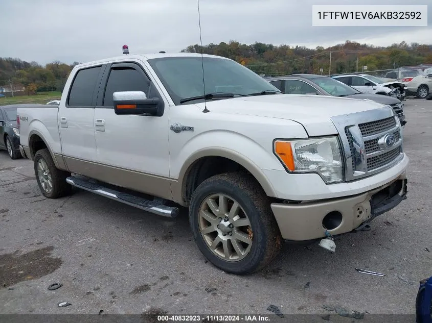 2010 Ford F-150 Fx4/Harley-Davidson/King Ranch/Lariat/Platinum/Xl/Xlt VIN: 1FTFW1EV6AKB32592 Lot: 40832923