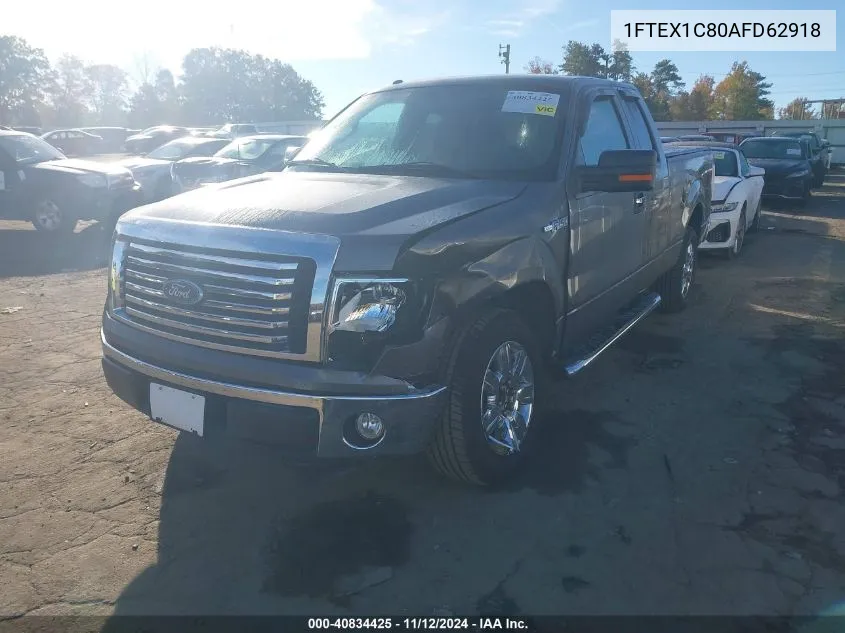 2010 Ford F-150 Fx2 Sport/Stx/Xl/Xlt VIN: 1FTEX1C80AFD62918 Lot: 40834425