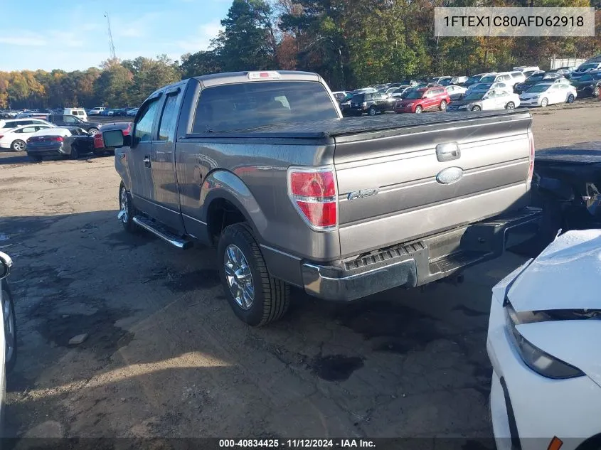 2010 Ford F-150 Fx2 Sport/Stx/Xl/Xlt VIN: 1FTEX1C80AFD62918 Lot: 40834425