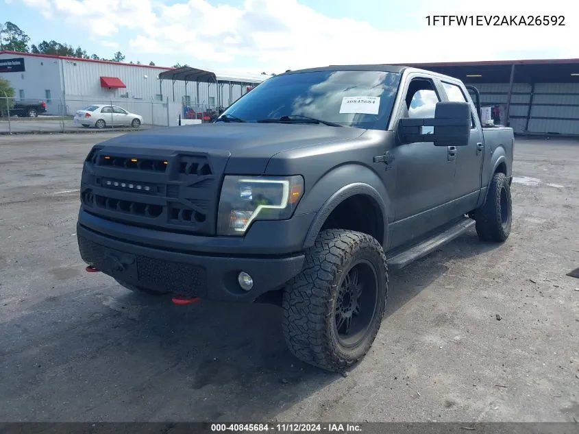 2010 Ford F-150 Fx4/Harley-Davidson/King Ranch/Lariat/Platinum/Xl/Xlt VIN: 1FTFW1EV2AKA26592 Lot: 40845684