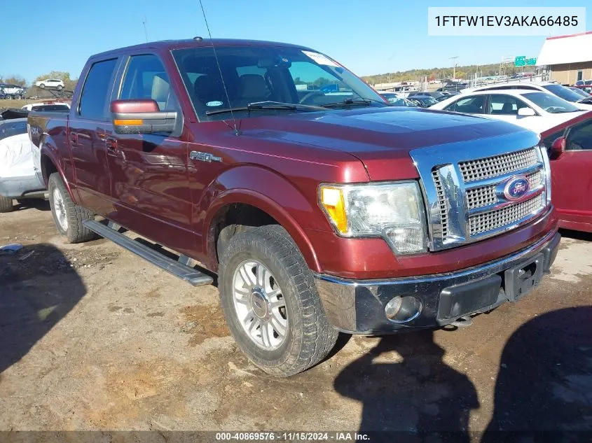 2010 Ford F-150 Fx4/Harley-Davidson/King Ranch/Lariat/Platinum/Xl/Xlt VIN: 1FTFW1EV3AKA66485 Lot: 40869576