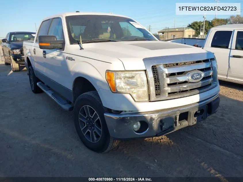 2010 Ford F-150 Fx2 Sport/Xl/Xlt VIN: 1FTEW1C82AFD42723 Lot: 40870980