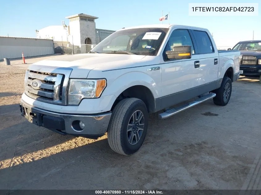 2010 Ford F-150 Fx2 Sport/Xl/Xlt VIN: 1FTEW1C82AFD42723 Lot: 40870980