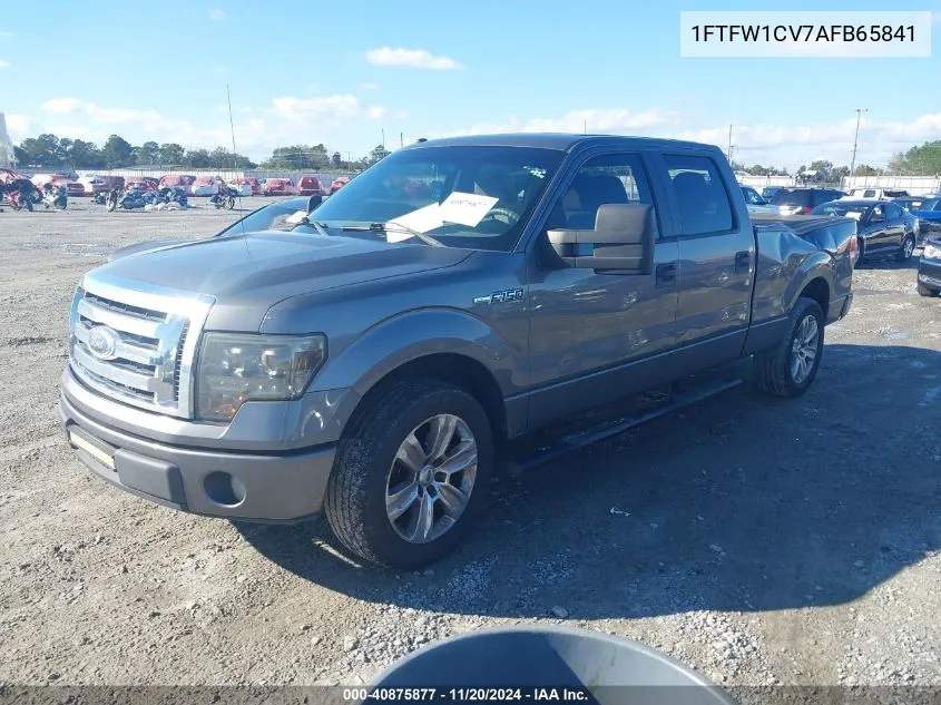 2010 Ford F-150 Fx2 Sport/Harley-Davidson/King Ranch/Lariat/Platinum/Xl/Xlt VIN: 1FTFW1CV7AFB65841 Lot: 40875877