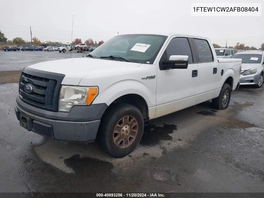 2010 Ford F-150 Xl VIN: 1FTEW1CW2AFB08404 Lot: 40893256