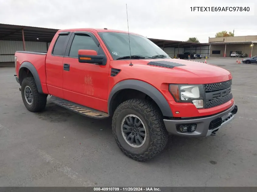 2010 Ford F-150 Svt Raptor VIN: 1FTEX1E69AFC97840 Lot: 40910709