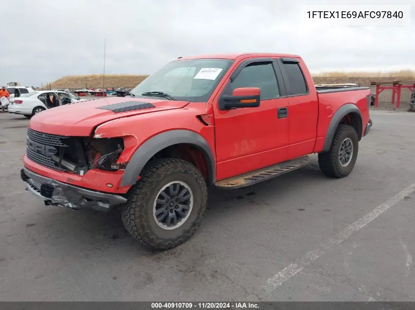 2010 Ford F-150 Svt Raptor VIN: 1FTEX1E69AFC97840 Lot: 40910709