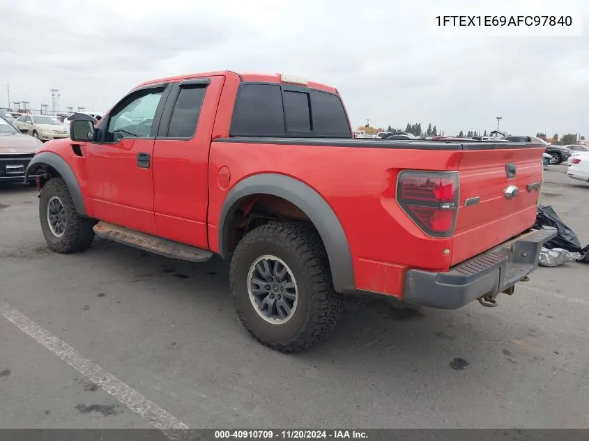 2010 Ford F-150 Svt Raptor VIN: 1FTEX1E69AFC97840 Lot: 40910709