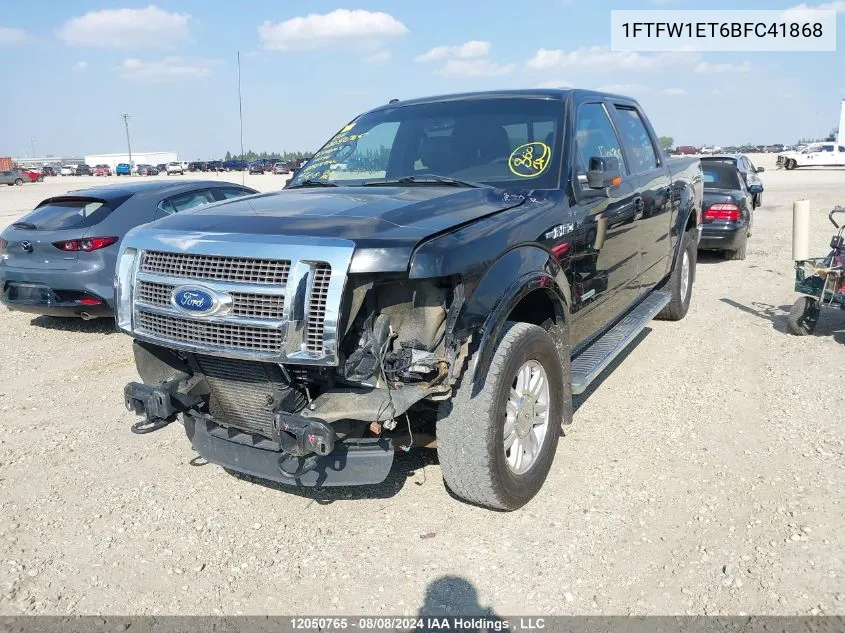 1FTFW1ET6BFC41868 2011 Ford F-150 Lariat