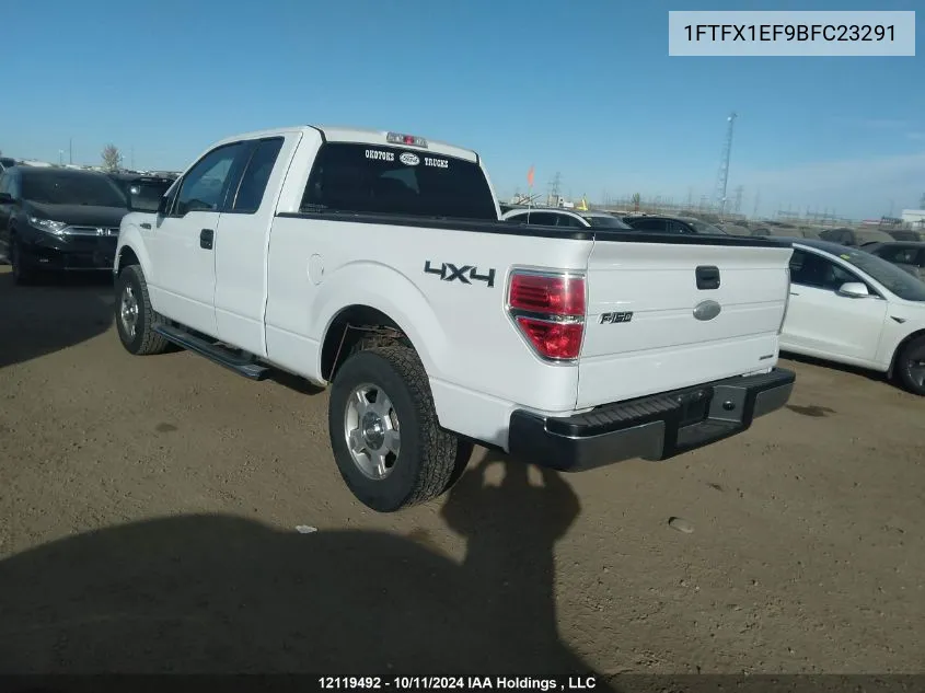 2011 Ford F150 Super Cab VIN: 1FTFX1EF9BFC23291 Lot: 12119492