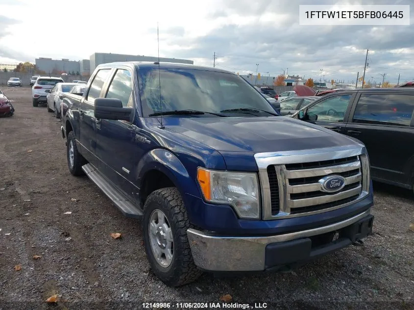 2011 Ford F150 Supercrew VIN: 1FTFW1ET5BFB06445 Lot: 12149986