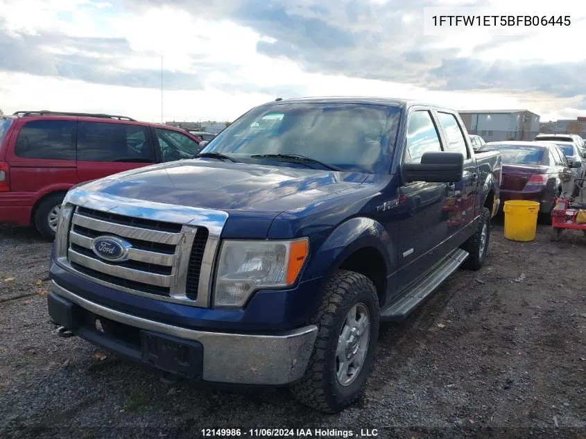 2011 Ford F150 Supercrew VIN: 1FTFW1ET5BFB06445 Lot: 12149986