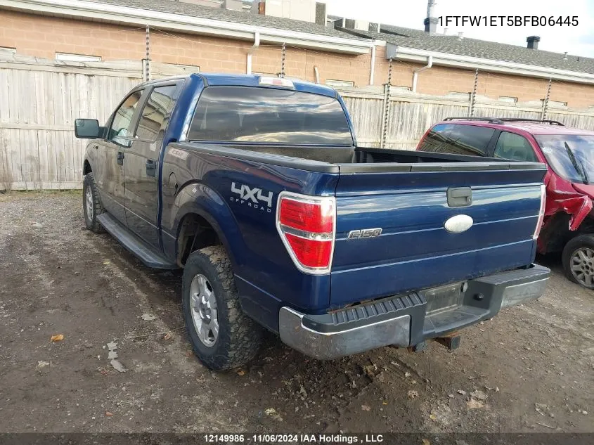 2011 Ford F150 Supercrew VIN: 1FTFW1ET5BFB06445 Lot: 12149986