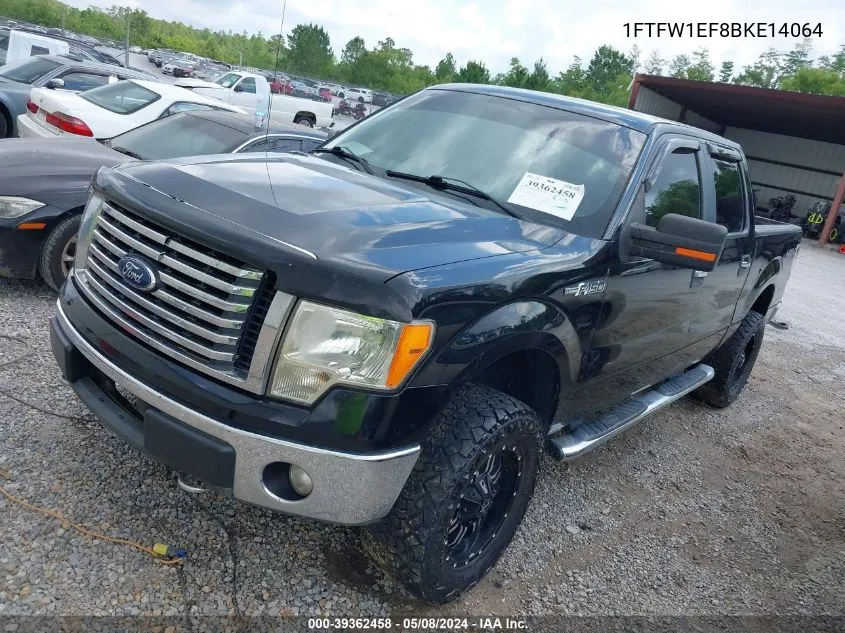 2011 Ford F-150 Xlt VIN: 1FTFW1EF8BKE14064 Lot: 39362458