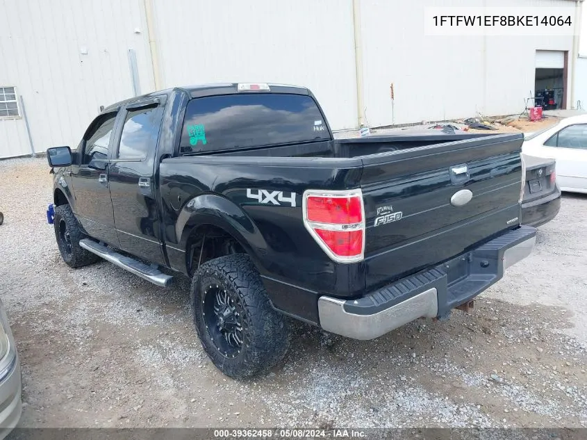 1FTFW1EF8BKE14064 2011 Ford F-150 Xlt